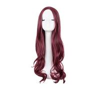 Parrucca Bionda Corta Sintetica Lunga Riccia Linea Centrale Capelli Costume Cosplay Carnevale Di Halloween Parrucchino Da Donna Parrucche Grigie Per Donne (2 26 Pollici)