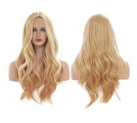Parrucca Bionda Lunga,70 cm Parrucca Donna Bionda,Parrucche Come Capelli Veri,Per la Vita Quotidiana,i Cosplay e le feste Parrucche Ricce