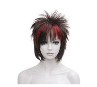 Parrucca Bionda Parrucche Sintetiche Corte Acconciatura Punk Parrucca Capelli Corti Lisci Parrucche Grigie Per Uomo (1/6 Pollici)