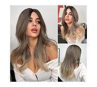 Parrucca Bionda Parrucche Sintetiche Corte Parrucca Lunga Ondulata Naturale Per Le Donne Radici Scure Da Ombre A Biondo Chiaro Con Frangia Capelli Resistenti Al Calore Parrucche Cosplay Quotidiane Pa