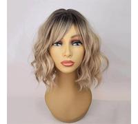 Parrucca Bob Con Frangia Parrucche Corte Ondulate In Pizzo Frontale Per Capelli Umani Per Donne Parrucca Brasiliana Remy Senza Colla Con Radici Scure