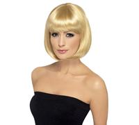 Parrucca Bob Corto Sexy Con Frangia Colorata Per Donne Adulte Costume
