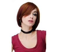 Parrucca Bob Corto Sexy Riga Castano / Rame Melanzana Stile di Ombre