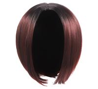 Parrucca Bob per donna: parrucca corta e dritta per feste di mezza età -