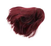 Parrucca Bob Rosso Vino con Frangia, Liscia Sintetica, Donna | Aspetto Realistico, Facile da Gestire e Mantenere, per Cosplay e Varie Occasioni, Stile Chic