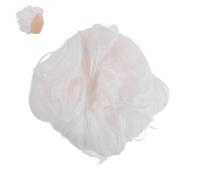 Parrucca Calva Bianca da Nonno per Adulti, Costume Divertente | Fibra Resistente al Calore, Copertura e Leggera, per Festa di Halloween e Cento Giorni di Scuola