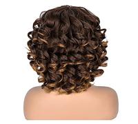 Parrucca Capelli Corti Parrucche Afro Ricci Con Frangia Parrucche Sintetiche Ombre Parrucche Cosplay Estensioni Dei Capelli Per Donne Nere Parrucche Grigie Resistenti Al Calore Per Le Donne