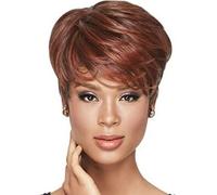 Parrucca Capelli Corti Ricci Pixie Cut Da 9 Pollici, Parrucche Per Capelli Ondulati Parrucche Sintetiche Naturali Resistenti Al Calore Per Le Donne Parrucche da donna