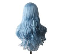 Parrucca Capelli Ondulati Parrucca Sintetica Parrucche Lunghe Blu Per Cosplay Per Donne Colorate Rosso Rosa Biondo Viola Marrone Verde Nero Borgogna Grigio Parrucche Per Donne (P6/613 28 Pollici)