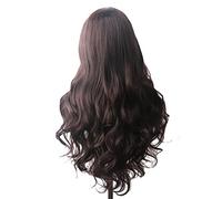 Parrucca Capelli Ondulati Parrucca Sintetica Parrucche Lunghe Blu Per Cosplay Per Donne Colorate Rosso Rosa Biondo Viola Marrone Verde Nero Borgogna Grigio Parrucche Per Donne (#1 28 Pollici)