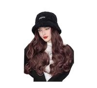 Parrucca Capelli sintetici Parrucca da donna Cappelli Parrucca Parrucche ondulate lunghe e ricci Parrucca da donna ondulata naturale dall'aspetto naturale Donne (Color : A)