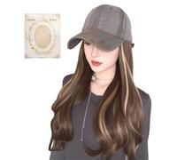 Parrucca Cappello da Baseball - Cappello Parrucca con Extension Capelli, alla per Viaggio Attività all'Aperto Shopping Vacanza Appuntamenti Quotidiani Passeggiata in Città Spettacolo