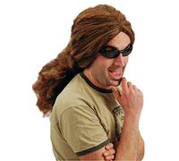 Parrucca castana rasta adulto Taglia Unica