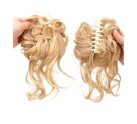 Parrucca Chignon, Anello for capelli alla moda Fluffy Messy Bun - Strumento for lo styling di trecce con nappe lunghe e fermaglio for capelli for acconciature facili,Parrucca Chignon Disordinato(Yell