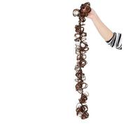 Parrucca Chignon, Borsa for capelli con chignon ad anello in fibra chimica di seta ad alta temperatura - Ideale for uno styling rapido,Parrucca Chignon Disordinato(Brown)