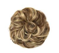 Parrucca Chignon, Chignon spettinato in fibra sintetica ad alta temperatura for donna - accessorio for lo styling resistente al calore,Parrucca Chignon Disordinato(Golden brown)