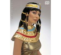 PARRUCCA CLEOPATRA CON FASCIA PER TESTA E COLLARE CARNEVALE