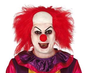 Parrucca clown cattivo pagliaccio assassino con calotta