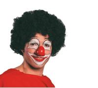 Parrucca clown nera economica