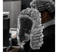 Parrucca coloniale Costume da uomo Parrucca a onda lunga per incontri di uso