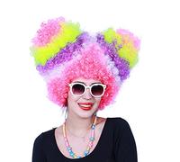 Parrucca Colorata Con Frangia Da Donna, Parrucca Sintetica Corta E Riccia Crespa Per L'uso Quotidiano Di Cosplay Di Natale, Feste Di Halloween