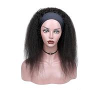 Parrucca completamente realizzata a macchina Parrucca con fascia for capelli lisci e crespi Parrucche for capelli umani Yaki for donne Parrucche for capelli umani con capelli indiani Remy(20inches)