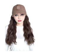 Parrucca Con Cappuccio Parrucca sintetica con capelli lisci verso l'interno, berretto da baseball, parrucca con onde d'acqua, extension con coda di cavallo giornaliera(Color20)
