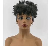 Parrucca con Fascia Riccia di Colore Grigio, Leggera e Traspirante Indossare Tutti i Giorni, Facile Installare per Eventi Speciali, Ideale per i Propri Cari, Accessorio
