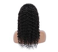 Parrucca Con Frangia Copricapo in pizzo for capelli ricci lunghi 10-30 pollici 13 * 4 cm Rete trasparente più benda può far galleggiare la copertura for la testa della parrucca di capelli veri Parrucc