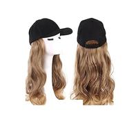 Parrucca con Frangia Parrucca da Cappello Parrucche ondulate sintetiche con berretto da baseball for cappello. Estensioni dei capelli for le donne Cappello con Capelli Attaccati per Donna(Color:5)