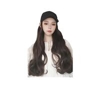 Parrucca con Frangia Parrucca da Cappello Parrucche sintetiche for capelli ricci a onde lunghe naturali con berretto da baseball for cappello Connect Parrucca for cappello regolabile for ragazze Cappe