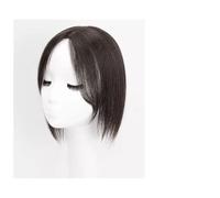 Parrucca Con Frangia Parrucca for ragazze, toppa for la testa, capelli bianchi, capelli veri, soffici e soffici, for aumentare il volume dei capelli Parrucche Da Donna Con Capelli Umani(01-(7-8)25CM-b