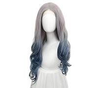 Parrucca Con Sfumature Sfumate 24" Resistente Al Calore Ricci Ondulati Parrucca Sintetica Per Donna Parrucche Per Costumi Cosplay Per Uso Quotidiano Parrucche Grigie Per Donna