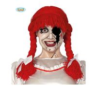 Parrucca Con Trecce Rosse Bambola Assassina Horror Film Accessori