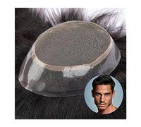 Parrucca copri calvizie da uomo Base in pizzo francese Capelli umani Toupee da uomo Parrucchino 1" Poly Skin Around Hair System Attaccatura dei capelli naturale Parrucca diritta durevole Parrucca da u