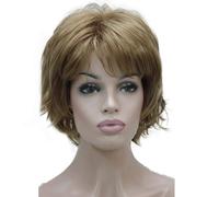 Parrucca corta a strati dorati, ondulata e ispida, Wiginway, 100% importata, capelli sintetici di alta qualit , resistenti al calore, per donne,