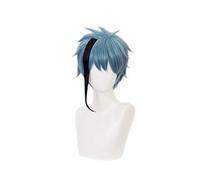 Parrucca corta Anime Cosplay Twisted-Wonderland Floyd Giada Costume cosplay resistente al calore Capelli sintetici Parrucche da uomo Floyd
