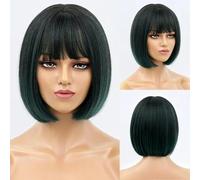 Parrucca corta con frangia Parrucche sintetiche per donne Ombre Nero Rosso Biondo Rosa Cosplay Festa Capelli naturali Perruque Bob-TB2020072-14