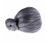 Parrucca corta da nonna, per feste e cosplay, colore: grigio argento