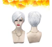 Parrucca Corta Di Capelli Umani Per L'uso Quotidiano Finti Parrucche Sintetiche