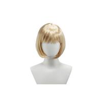 Parrucca Corta Diritta A Caschetto Al Neon Con Frangia Piatta, Parrucca Sintetica Colorata Multicolore Per Donna, Ideale Per I Festival Musicali Del Martedì Grasso Cosplay Di Halloween