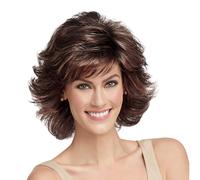 Parrucca corta Raquel Welch Breeze con strati testurizzati e stile caschetto sfumato per donna, color castano zenzero, R830 di Hairuwear