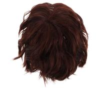 Parrucca corta riccia: capelli color caffè per travestimenti da uomo e da donna