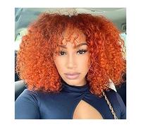 Parrucca Corta Riccia Crespa Bob Con Frangetta 10-16" Parrucche Di Capelli Umani Ricci Per Donne Nere Capelli Remy Brasiliani Parrucche Piene Di Riccioli A Macchina Parrucche Grigie Per Donne (5 14 P