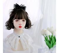 Parrucca Corta Riccia Da Donna Lolita Jk Daily Sweet Cool Hot Girl Parrucca Carina Per La Festa Di Natale Di Halloween (Brown)