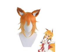 Parrucca corta Sewayaki Kitsune no Senko-sen Senko con orecchie Costume Cosplay Resistente al calore Capelli sintetici Uomo Donna Parrucche da festa C-365