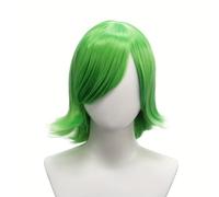 Parrucca Corta Verde Da Donna A Caschetto Dritto, Parrucca Sintetica Per Cosplay Anime Per Halloween St.festa In Costume Di Natale Per Il Giorno Di San Patrizio