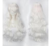 Parrucca Cos Europea E Americana, Parrucca Anime, Filo Ad Alta Temperatura, Capelli Ricci Lunghi 80 Cm