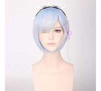 Parrucca cosplay a colori REM o parrucche cosplay RAM Re: zero Inizia la vita in un altro mondo Gioca Costume Costumi di Halloween Arancione