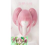 Parrucca Cosplay Amu Hinamori Shugo Chara! Doki Party Miki Suu Ran Straight Pigtail Anime Pink Capelli Sintetici Per Adulti Suu